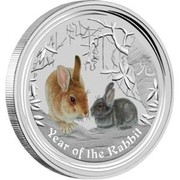 Australia 50 Cents Year of the Rabbit (Colorized) 2011 P KM# 1474a P YEAR OF THE RABBIT coin reverse Australia 50 Cents Year of the Rabbit (Colorized) 2011 P KM# 1474a P YEAR OF THE RABBIT coin reverse