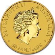 Australia 50 Dollars Australian Kangaroo 2017 ELIZABETH II AUSTRALIA 50 DOLLARS IRB coin obverse Australia 50 Dollars Australian Kangaroo 2017 ELIZABETH II AUSTRALIA 50 DOLLARS IRB coin obverse