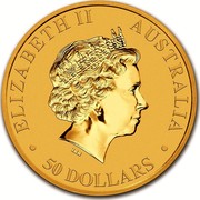 Australia 50 Dollars Australian Kangaroo 2018 ELIZABETH II AUSTRALIA 50 DOLLARS IRB coin obverse Australia 50 Dollars Australian Kangaroo 2018 ELIZABETH II AUSTRALIA 50 DOLLARS IRB coin obverse