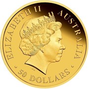 Australia 50 Dollars Discover Australian - Dolphin 2009 KM# 1228 ELIZABETH II AUSTRALIA 50 DOLLARS IRB coin obverse Australia 50 Dollars Discover Australian - Dolphin 2009 KM# 1228 ELIZABETH II AUSTRALIA 50 DOLLARS IRB coin obverse