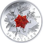 Canada 50 Dollars Holiday Splendour 2018 CANADA 2018 50 DOLLARS MC coin reverse Canada 50 Dollars Holiday Splendour 2018 CANADA 2018 50 DOLLARS MC coin reverse