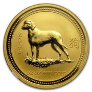Australia 50 Dollars Lunar Dog 2006 2006 1/2 OZ 9999 GOLD coin reverse Australia 50 Dollars Lunar Dog 2006 2006 1/2 OZ 9999 GOLD coin reverse