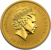 Australia 50 Dollars The Kangaroo 2015 ELIZABETH II AUSTRALIA 50 DOLLARS IRB coin obverse Australia 50 Dollars The Kangaroo 2015 ELIZABETH II AUSTRALIA 50 DOLLARS IRB coin obverse
