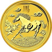 Australia 50 Dollars Year of the Horse 2014 YEAR OF THE HORSE P TV coin reverse Australia 50 Dollars Year of the Horse 2014 YEAR OF THE HORSE P TV coin reverse