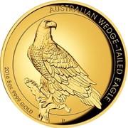 Australia 500 Dollars Australian Wedge-Tailed Eagle 2016 Proof KM# 2221 AUSTRALIAN WEDGE-TAILED EAGLE 2016 5 OZ 9999 GOLD P JM coin reverse Australia 500 Dollars Australian Wedge-Tailed Eagle 2016 Proof KM# 2221 AUSTRALIAN WEDGE-TAILED EAGLE 2016 5 OZ 9999 GOLD P JM coin reverse