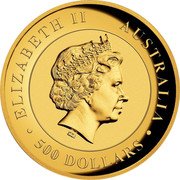 Australia 500 Dollars Kimberley Sunrise 2016 ELIZABETH II AUSTRALIA 500 DOLLARS IRB coin obverse Australia 500 Dollars Kimberley Sunrise 2016 ELIZABETH II AUSTRALIA 500 DOLLARS IRB coin obverse