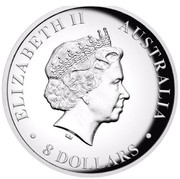 Australia 8 Dollars Australian Koala 2015 ELIZABETH II AUSTRALIA 8 DOLLARS IRB coin obverse Australia 8 Dollars Australian Koala 2015 ELIZABETH II AUSTRALIA 8 DOLLARS IRB coin obverse