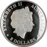 Australia 8 Dollars Australian Wedge-Tailed Eagle 2014 KM# A2165 ELIZABETH II AUSTRALIA 8 DOLLARS IRB coin obverse Australia 8 Dollars Australian Wedge-Tailed Eagle 2014 KM# A2165 ELIZABETH II AUSTRALIA 8 DOLLARS IRB coin obverse