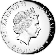 Australia 8 Dollars Resting Koala 2017 ELIZABETH II AUSTRALIA 8 DOLLARS IRB coin obverse Australia 8 Dollars Resting Koala 2017 ELIZABETH II AUSTRALIA 8 DOLLARS IRB coin obverse