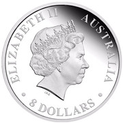 Australia 8 Dollars Two Koalas 2011 ELIZABETH II AUSTRALIA 8 DOLLARS IRB coin obverse Australia 8 Dollars Two Koalas 2011 ELIZABETH II AUSTRALIA 8 DOLLARS IRB coin obverse