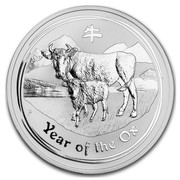 Australia 8 Dollars Year of the Ox 2009 YEAR OF THE OX P coin reverse