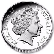 Australia Five Dollars Archie the Alpine Dingo 2017 ELIZABETH II AUSTRALIA 2017 IRB coin obverse Australia Five Dollars Archie the Alpine Dingo 2017 ELIZABETH II AUSTRALIA 2017 IRB coin obverse