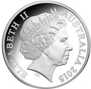 Australia Five Dollars Gallipoli Landing 2015 KM# 2197 ELIZABETH II AUSTRALIA 2015 IRB coin obverse Australia Five Dollars Gallipoli Landing 2015 KM# 2197 ELIZABETH II AUSTRALIA 2015 IRB coin obverse