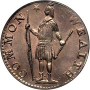 USA Half Cent Massachusetts 1788 KM# 19 COMMON * WEALTH coin obverse USA Half Cent Massachusetts 1788 KM# 19 COMMON * WEALTH coin obverse