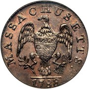 USA Half Cent Massachusetts 1788 KM# 19 MASSACHUSETTS. HALF CENT coin reverse USA Half Cent Massachusetts 1788 KM# 19 MASSACHUSETTS. HALF CENT coin reverse