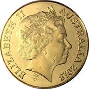 Australia One Dollar 100 Years of ANZAC 2018 ELIZABETH II AUSTRALIA 2014 coin obverse Australia One Dollar 100 Years of ANZAC 2018 ELIZABETH II AUSTRALIA 2014 coin obverse