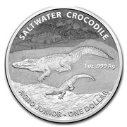 Australia One Dollar Saltwater Crocodile - Agro Junior 2015  SALTWATER CROCODILE AGRO JUNIOR-ONE DOLLAR coin reverse Australia One Dollar Saltwater Crocodile - Agro Junior 2015  SALTWATER CROCODILE AGRO JUNIOR-ONE DOLLAR coin reverse