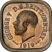 Australia One Penny 1 Penny - George V (Kookaburra Pattern - Type 5) 1919 KM# Pn10 GEORGE V D.G.BRITT.OMN:REX 1919 coin obverse Australia One Penny 1 Penny - George V (Kookaburra Pattern - Type 5) 1919 KM# Pn10 GEORGE V D.G.BRITT.OMN:REX 1919 coin obverse