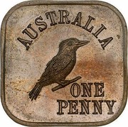 Australia One Penny 1 Penny - George V (Kookaburra Pattern - Type 5) 1919 KM# Pn10 AUSTRALIA ONE PENNY coin reverse Australia One Penny 1 Penny - George V (Kookaburra Pattern - Type 5) 1919 KM# Pn10 AUSTRALIA ONE PENNY coin reverse