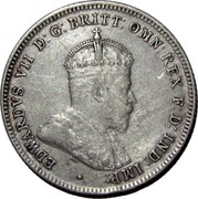 Australia One Shilling Edward VII 1910 KM# 20 EDWARDVS VII D: G: BRITT: OMN: REX F: D: IND: IMP: coin obverse Australia One Shilling Edward VII 1910 KM# 20 EDWARDVS VII D: G: BRITT: OMN: REX F: D: IND: IMP: coin obverse