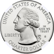 USA Quarter Dollar Fort Moultrie 2016 S Proof KM# 639a UNITED STATES OF AMERICA LIBERTY IN GOD WE TRUST QUARTER DOLLAR S JF coin obverse USA Quarter Dollar Fort Moultrie 2016 S Proof KM# 639a UNITED STATES OF AMERICA LIBERTY IN GOD WE TRUST QUARTER DOLLAR S JF coin obverse