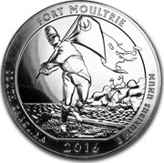 USA Quarter Dollar Fort Moultrie National Monument 2016 KM# 651 FORT MOULTRIE FORT MOULTRIE E PLURIBUS UNUM coin reverse USA Quarter Dollar Fort Moultrie National Monument 2016 KM# 651 FORT MOULTRIE FORT MOULTRIE E PLURIBUS UNUM coin reverse