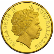 Australia Ten Dollars Australia's First Mints 2016 ELIZABETH II AUSTRALIA 2016 IRB coin obverse Australia Ten Dollars Australia's First Mints 2016 ELIZABETH II AUSTRALIA 2016 IRB coin obverse