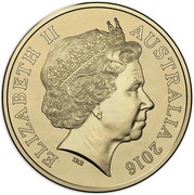 Australia Two Dollars Australian Olympic Team - Red 2016  ELIZABETH II AUSTRALIA 2016 IRB coin obverse Australia Two Dollars Australian Olympic Team - Red 2016  ELIZABETH II AUSTRALIA 2016 IRB coin obverse