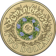 Australia Two Dollars Remembrance Day 2017 REMEMBRANCE TWO DOLLARS coin reverse Australia Two Dollars Remembrance Day 2017 REMEMBRANCE TWO DOLLARS coin reverse