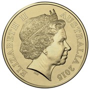 Australia Two Dollars Remembrance Day - Orange 2015 KM# 2189 ELIZABETH II AUSTRALIA 2015 IRB coin obverse Australia Two Dollars Remembrance Day - Orange 2015 KM# 2189 ELIZABETH II AUSTRALIA 2015 IRB coin obverse