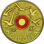 Australia Two Dollars Remembrance Day - Orange 2015 KM# 2189 TWO DOLLARS coin reverse Australia Two Dollars Remembrance Day - Orange 2015 KM# 2189 TWO DOLLARS coin reverse