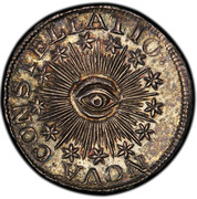 USA U.S 100 (Bit) 1783 KM# EA13.1 NOVA ∙ CONSTELLATIO ∙ coin obverse USA U.S 100 (Bit) 1783 KM# EA13.1 NOVA ∙ CONSTELLATIO ∙ coin obverse