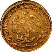 Mexico 1/2 Escudo Cap on Stick and Open Book 1848/7 GC MP KM# 378.3 REPUBLICA MEXICANA. coin obverse Mexico 1/2 Escudo Cap on Stick and Open Book 1848/7 GC MP KM# 378.3 REPUBLICA MEXICANA. coin obverse