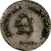 Mexico 1/2 Real Insurgent Coin. Oaxaca 1813 KM# 221 AMERICA MORELOS 1813 coin reverse Mexico 1/2 Real Insurgent Coin. Oaxaca 1813 KM# 221 AMERICA MORELOS 1813 coin reverse