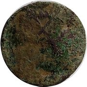 Mexico 1/2 Real Insurgent Coin. Puebla 1813 KM# 250 MEDIO coin reverse