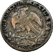 Mexico 1/2 Real Radiant Cap 1867 KM# 370.8 REPUBLICA MEXICANA. coin obverse Mexico 1/2 Real Radiant Cap 1867 KM# 370.8 REPUBLICA MEXICANA. coin obverse