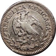 Mexico 1/2 Real Radiant Cap 1828 Mo JM KM# 370.9 REPUBLICA MEXICANA coin obverse Mexico 1/2 Real Radiant Cap 1828 Mo JM KM# 370.9 REPUBLICA MEXICANA coin obverse