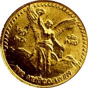 Mexico 1/20 Onza Winged Victory 1992 KM# 589 1/20 ONZA ORO PURO 1994 MEXICO LEY.999 coin reverse Mexico 1/20 Onza Winged Victory 1992 KM# 589 1/20 ONZA ORO PURO 1994 MEXICO LEY.999 coin reverse