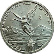 Mexico 1/20 Onza Libertad 2001 Mo KM# 609 1/20 ONZA PLATA PURA 2017 LEY .999 MO coin reverse Mexico 1/20 Onza Libertad 2001 Mo KM# 609 1/20 ONZA PLATA PURA 2017 LEY .999 MO coin reverse