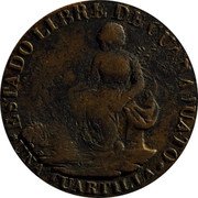 Mexico 1/4 Real Seated Figure 1828 KM# 351 ESTADO LIBRE DE GUANAJUATO UNA CUARTILLA coin obverse Mexico 1/4 Real Seated Figure 1828 KM# 351 ESTADO LIBRE DE GUANAJUATO UNA CUARTILLA coin obverse
