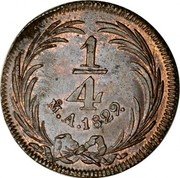 Mexico 1/4 Real Eagle. Circulation Coin 1829 KM# 357 1/4 MO.A.1829. coin reverse Mexico 1/4 Real Eagle. Circulation Coin 1829 KM# 357 1/4 MO.A.1829. coin reverse