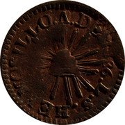 Mexico 1/4 Real Radiant Cap 1836 LS KM# 364 A DE. 1832. L. S. HERMOSILLO coin reverse Mexico 1/4 Real Radiant Cap 1836 LS KM# 364 A DE. 1832. L. S. HERMOSILLO coin reverse