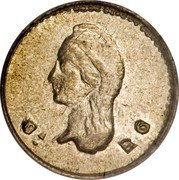 Mexico 1/4 Real Libertad 1843 Do KM# 368.2 DO LR coin reverse Mexico 1/4 Real Libertad 1843 Do KM# 368.2 DO LR coin reverse