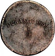 Mexico 1/4 Real Eagle. Durango 1858 KM# 346 DURANGO 1858 1/4 coin reverse