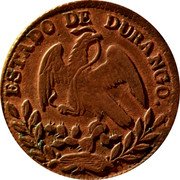 Mexico 1/4 Real Eagle. Durango 1866 KM# 349 ESTADO DE DURANGO. coin obverse Mexico 1/4 Real Eagle. Durango 1866 KM# 349 ESTADO DE DURANGO. coin obverse
