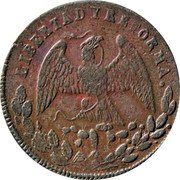 Mexico 1/4 Real Radiant Cap 1867 KM# 362 LIBERTAD Y REFORMA coin obverse Mexico 1/4 Real Radiant Cap 1867 KM# 362 LIBERTAD Y REFORMA coin obverse