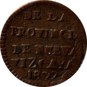 Mexico 1/8 Reales Augustin I 1822 D KM# 299 DE LA PROVINCIA DE NUEVA VIZCAYA 1822 coin reverse Mexico 1/8 Reales Augustin I 1822 D KM# 299 DE LA PROVINCIA DE NUEVA VIZCAYA 1822 coin reverse