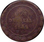 Mexico 1/8 Reales Eagle 1842 KM# 323 1/8 DE REAL 1842 coin reverse Mexico 1/8 Reales Eagle 1842 KM# 323 1/8 DE REAL 1842 coin reverse