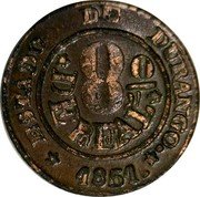 Mexico 1/8 Reales Eagle. Circulation Coin 1851 KM# 325 ESTADO DE DURANGO. 8 O DE REAL 1854. coin reverse Mexico 1/8 Reales Eagle. Circulation Coin 1851 KM# 325 ESTADO DE DURANGO. 8 O DE REAL 1854. coin reverse