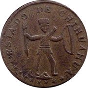 Mexico 1/8 Reales Child with Bow and Arrow 1855 KM# 319 ESTADO DE CHIHUAHUA coin obverse Mexico 1/8 Reales Child with Bow and Arrow 1855 KM# 319 ESTADO DE CHIHUAHUA coin obverse